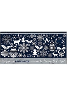 Penn State Nittany Lions Merry and Bright Sign - Blue