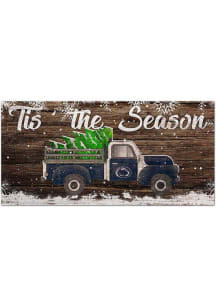 Penn State Nittany Lions Tis the Season 6x12 Sign - Blue
