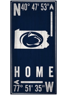 Penn State Nittany Lions Coordinate Sign - Blue