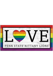 Penn State Nittany Lions LGBTQ Love Sign - Blue