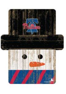 Philadelphia Phillies Snowman Ornament - Blue