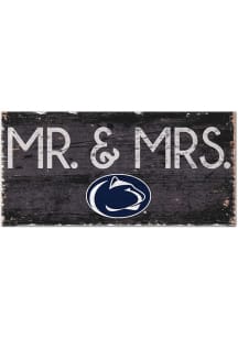 Penn State Nittany Lions Mr and Mrs Sign - Blue
