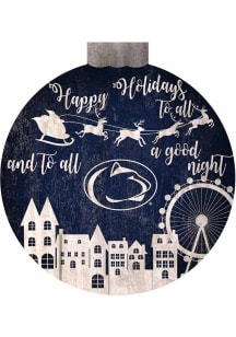Penn State Nittany Lions Christmas Village Sign - Blue