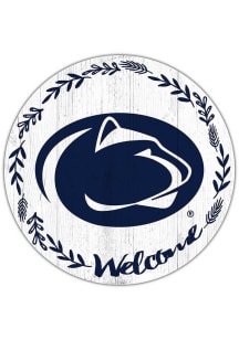 Penn State Nittany Lions Welcome Circle Sign - Blue