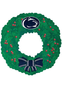 Penn State Nittany Lions Team Wreath 16 Inch Sign - Blue
