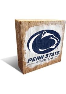 Penn State Nittany Lions Logo Block Sign - Blue
