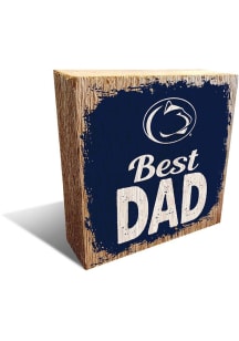 Penn State Nittany Lions Best Dad Block Sign - Blue