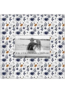 Penn State Nittany Lions Floral Pattern Picture Frame - Blue