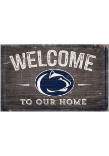 Penn State Nittany Lions Welcome to our Home Sign - Blue