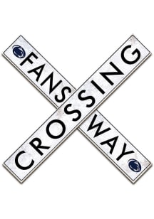 Penn State Nittany Lions 24 Inch Fans Way Crossing Wall Art - Blue