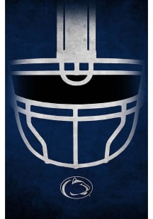 Penn State Nittany Lions Ghost Helmet 17x26 Sign - Blue