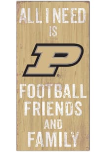 Purdue Boilermakers Football Friends and Family Sign - Black