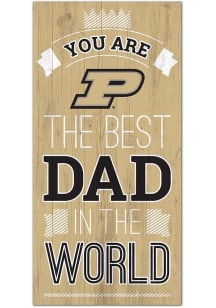 Purdue Boilermakers Best Dad in the World Sign - Black