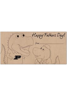Purdue Boilermakers Fathers Day Coloring Sign - Black