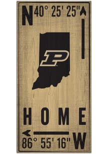 Purdue Boilermakers Coordinate Sign - Black