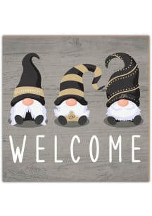 Purdue Boilermakers Welcome Gnomes Sign - Black