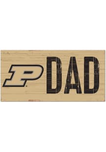 Purdue Boilermakers DAD Sign - Black