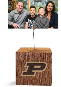 Purdue Boilermakers Block Spiral Photo Holder Black Desk Accessory