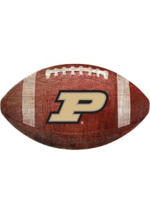 Purdue Boilermakers Baseball Shaped Sign - Black