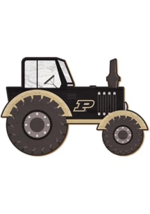 Purdue Boilermakers Tractor Cutout Sign - Black