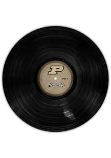 Purdue Boilermakers 12 Inch Vinyl Circle Sign - Black
