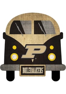 Purdue Boilermakers Team Bus Sign - Black