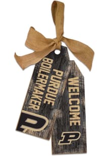 Purdue Boilermakers Team Tags Sign - Black