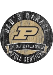 Purdue Boilermakers Dads Garage Sign - Black