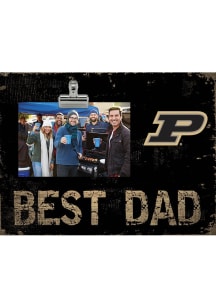 Purdue Boilermakers Best Dad Clip Picture Frame - Black