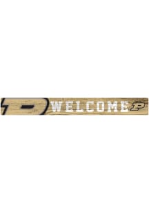 Purdue Boilermakers Welcome Strip Sign - Black