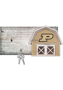 Purdue Boilermakers Team Barn Key Holder Sign - Black