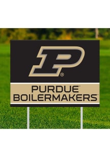 Purdue Boilermakers Team Yard Sign - Black