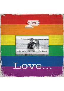 Purdue Boilermakers Love Pride Picture Frame - Black