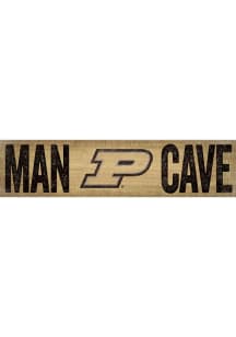 Purdue Boilermakers Man Cave 6x24 Sign - Black