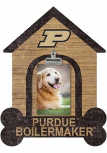 Purdue Boilermakers Dog Bone House Clip Picture Frame - Black