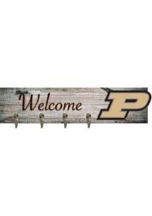 Purdue Boilermakers Coat Hanger Sign - Black