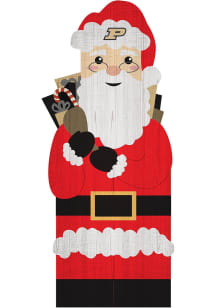 Purdue Boilermakers 31 Inch Santa Leaner Sign - Black