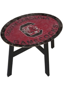 South Carolina Gamecocks Distressed Side Garnet End Table