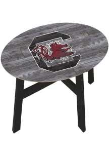 South Carolina Gamecocks Logo Heritage Side Garnet End Table