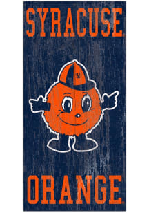 Syracuse Orange Heritage Logo 6x12 Sign - Orange