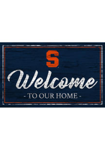Syracuse Orange Welcome to our Home 6x12 Sign - Orange