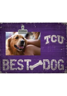 TCU Horned Frogs Best Dog Clip Picture Frame - Purple