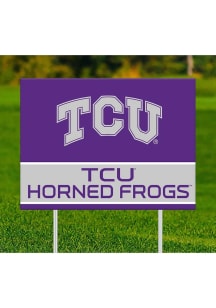 TCU Horned Frogs Team Yard Sign - Purple