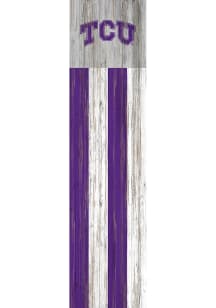 TCU Horned Frogs 24 Inch Flag Leaner Sign - Purple