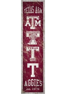 Texas A&M Aggies Heritage Banner 6x24 Sign - Maroon