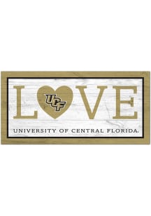 UCF Knights Love 6x12 Sign - Green
