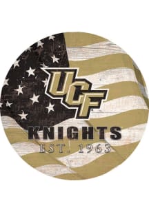 UCF Knights Team Color Flag 12 Inch Circle Sign - Green