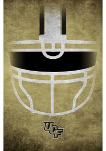 UCF Knights Ghost Helmet 17x26 Sign - Green
