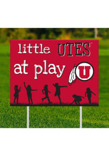Utah Utes Little Fans at Play Yard Sign - Red