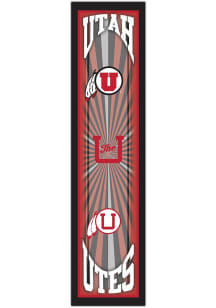 Utah Utes Throwback Sign - Red
